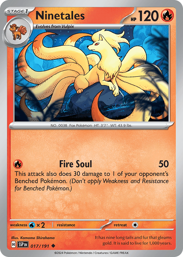 Ninetales — Surging Sparks #17