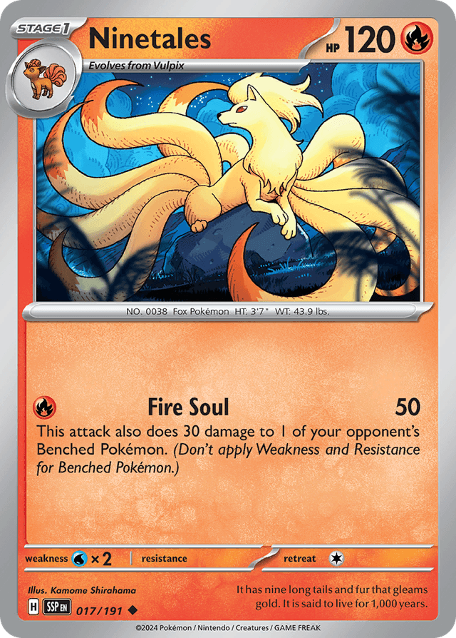 Ninetales — Surging Sparks #17