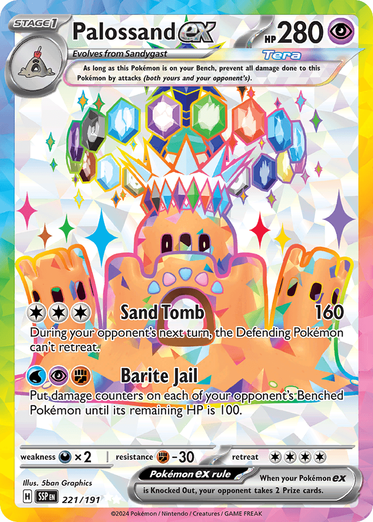 Palossand ex — Surging Sparks #221