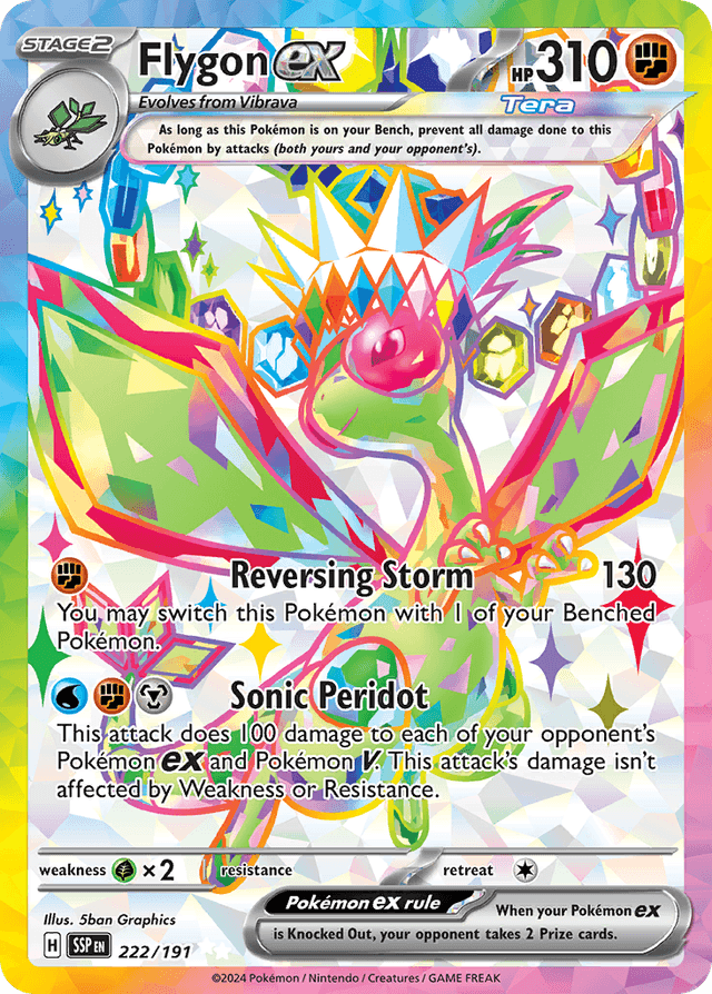 Flygon ex — Surging Sparks #222