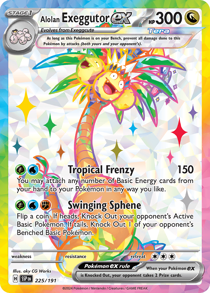 Alolan Exeggutor ex — Surging Sparks #225