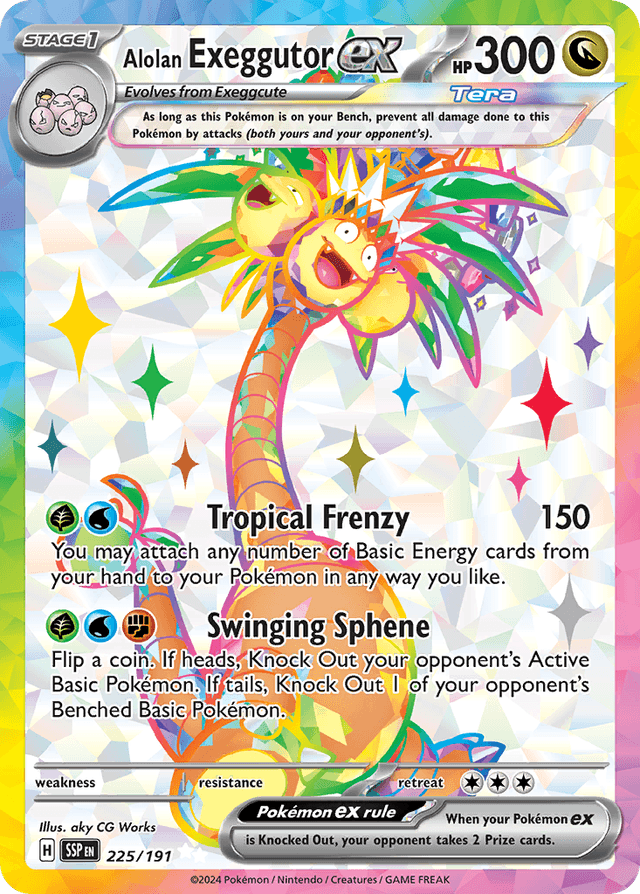 Alolan Exeggutor ex — Surging Sparks #225
