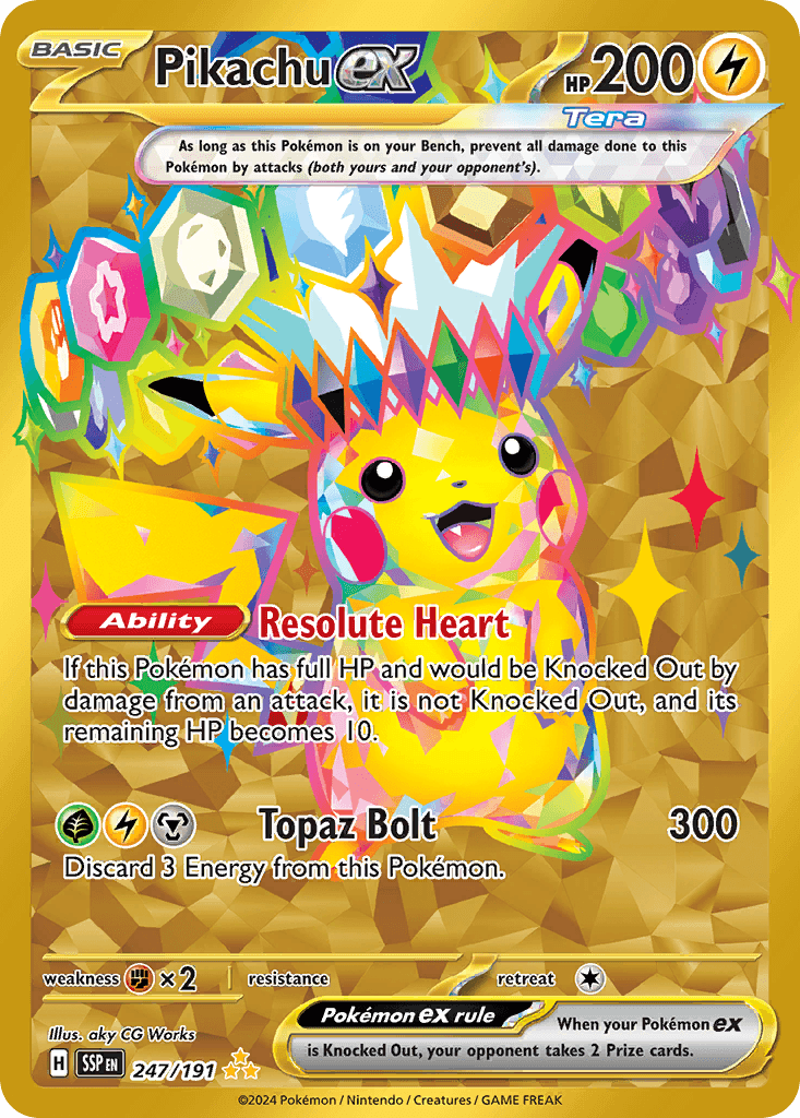 Pikachu ex — Surging Sparks #247