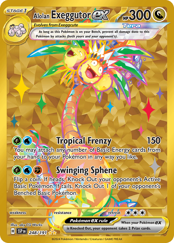 Alolan Exeggutor ex — Surging Sparks #248