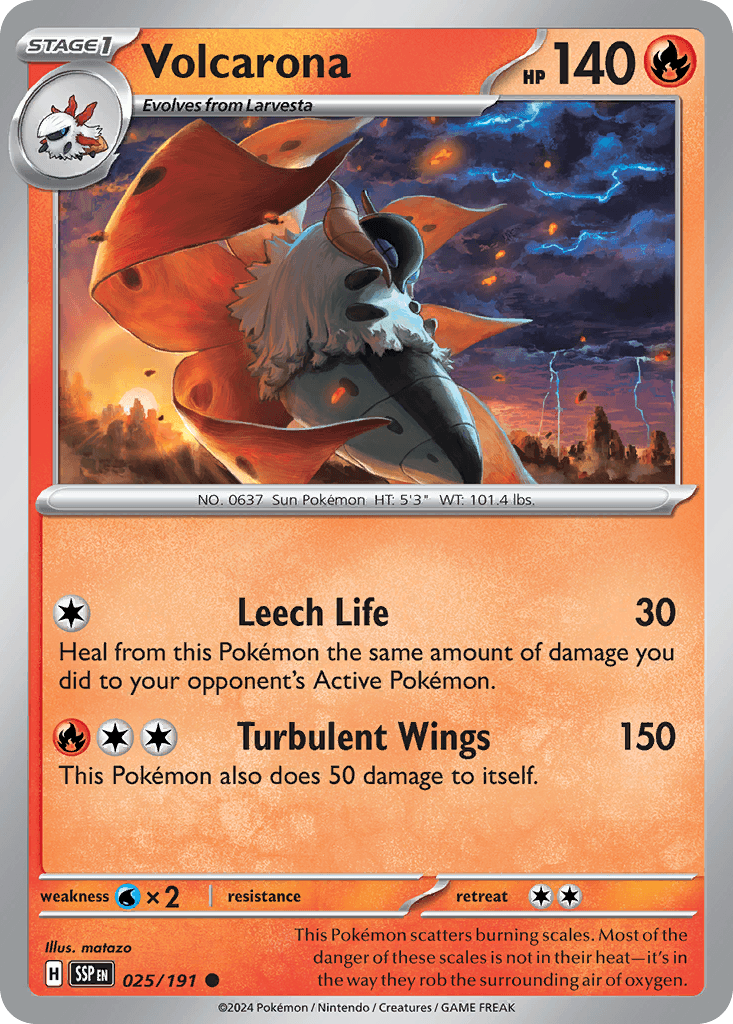 Volcarona — Surging Sparks #25