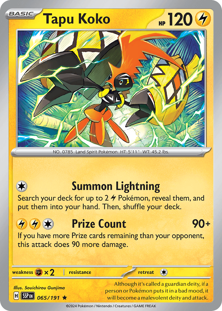 Tapu Koko — Surging Sparks #65