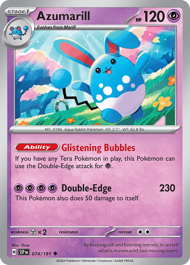 Azumarill — Surging Sparks #74