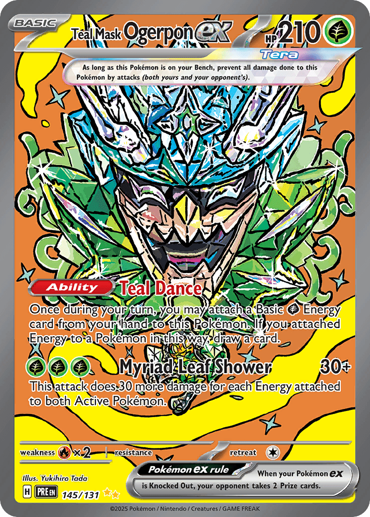Teal Mask Ogerpon ex — Prismatic Evolutions #145