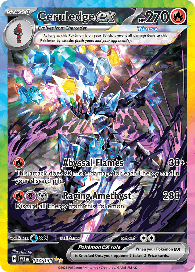 Ceruledge ex — Prismatic Evolutions #147