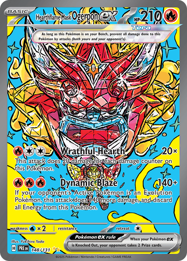 Hearthflame Mask Ogerpon ex — Prismatic Evolutions #148