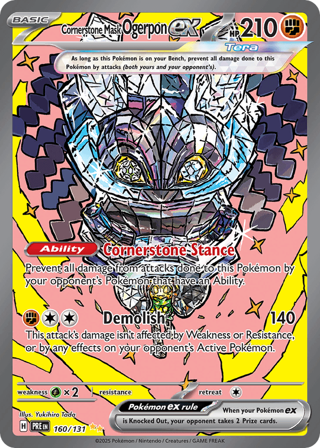 Cornerstone Mask Ogerpon ex — Prismatic Evolutions #160