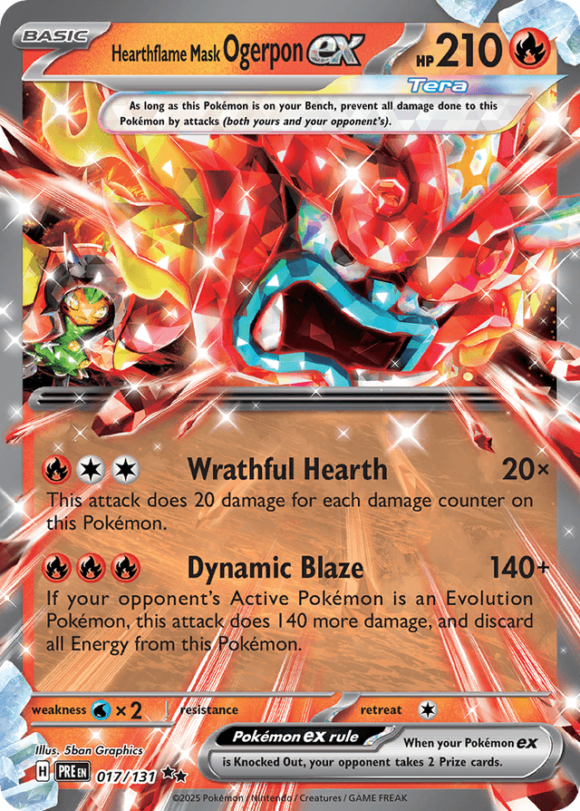 Hearthflame Mask Ogerpon ex — Prismatic Evolutions #17