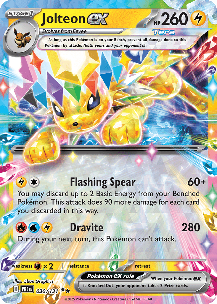 Jolteon ex — Prismatic Evolutions #30