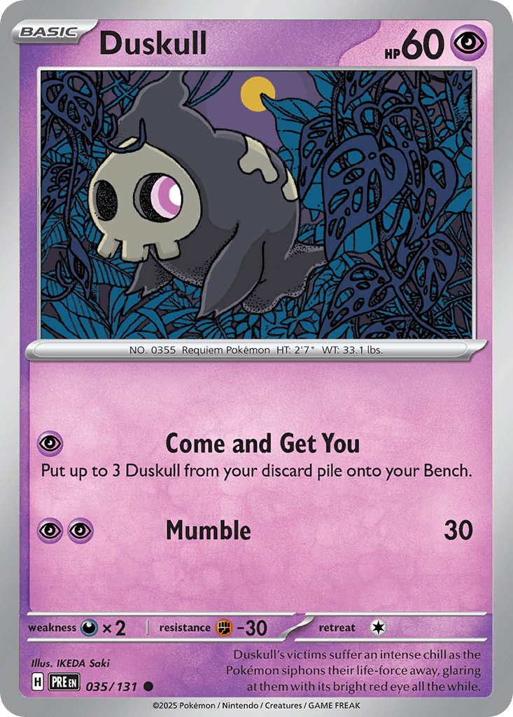Duskull — Prismatic Evolutions #35