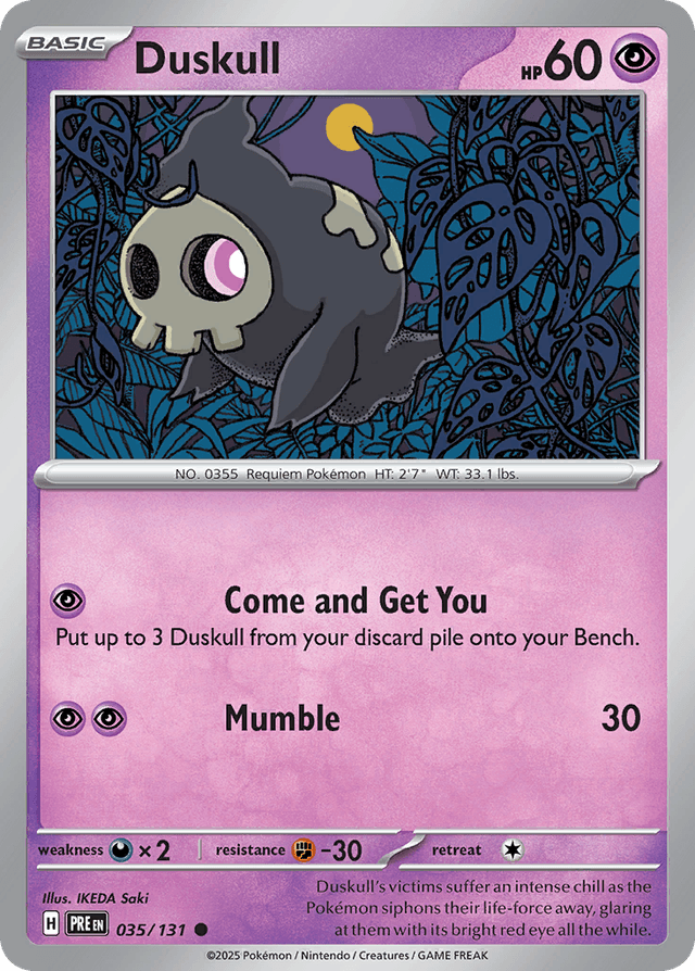 Duskull — Prismatic Evolutions #35