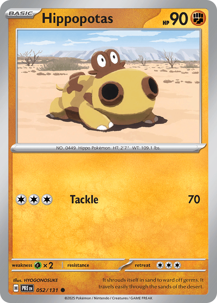 Hippopotas — Prismatic Evolutions #52