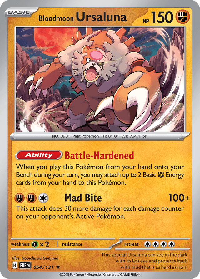 Bloodmoon Ursaluna — Prismatic Evolutions #54