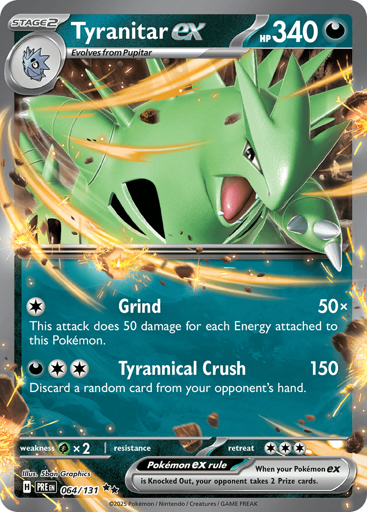 Tyranitar ex — Prismatic Evolutions #64