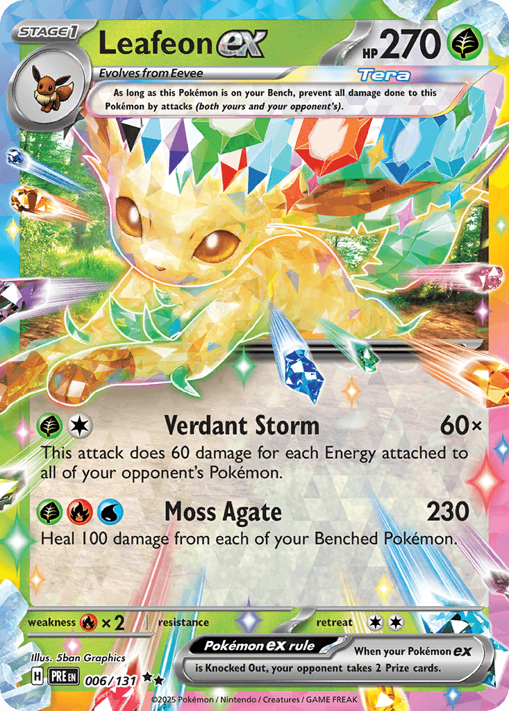 Leafeon ex — Prismatic Evolutions #6