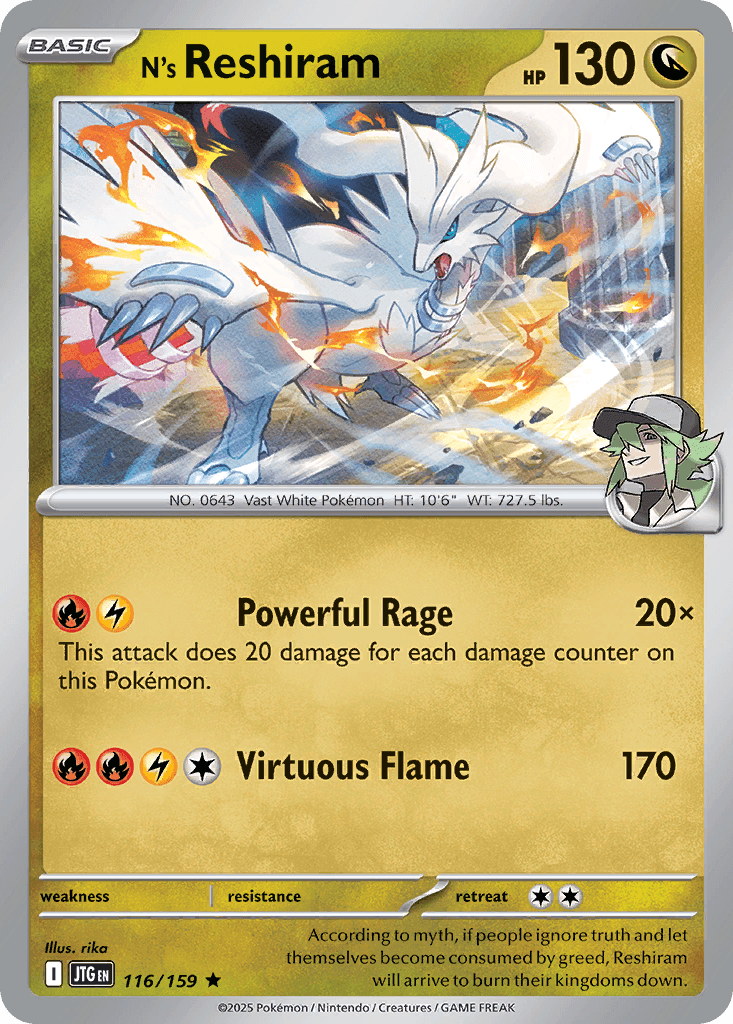 N's Reshiram — Journey Together #116