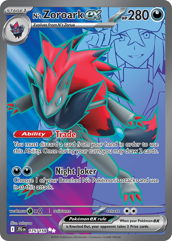 N's Zoroark ex — Journey Together #175