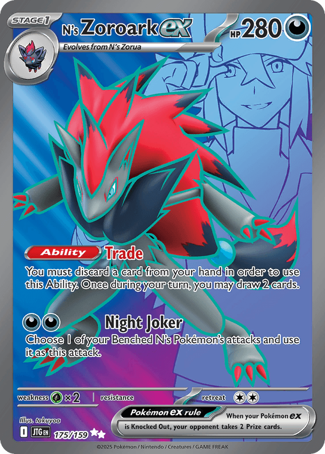 N's Zoroark ex — Journey Together #175