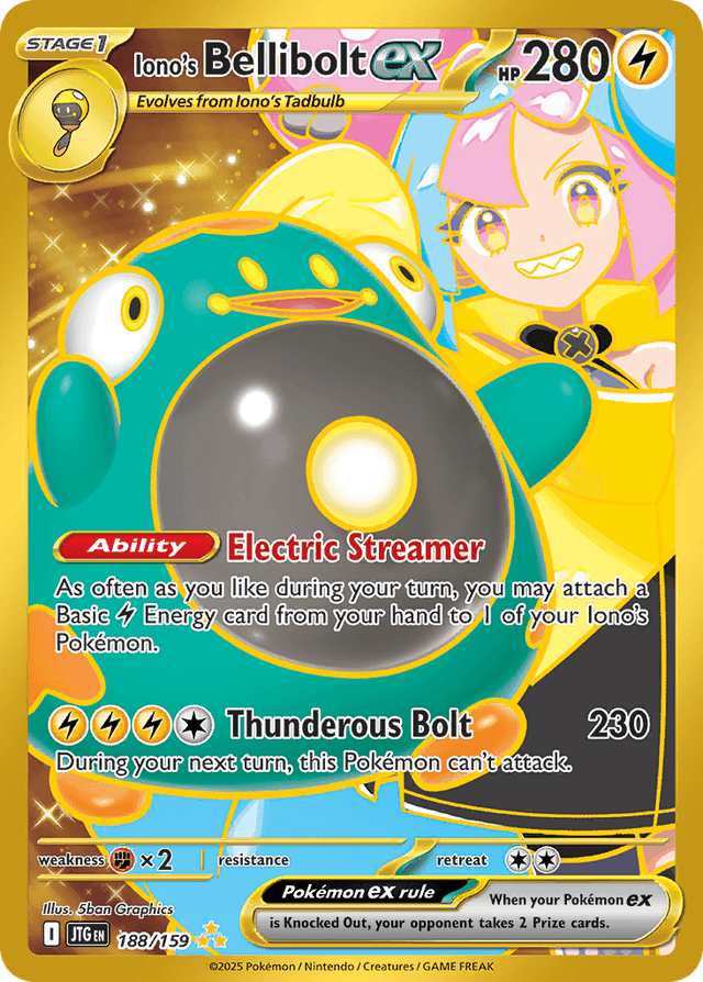 Iono's Bellibolt ex — Journey Together #188