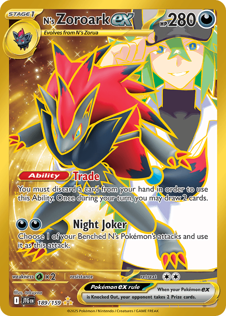 N's Zoroark ex — Journey Together #189