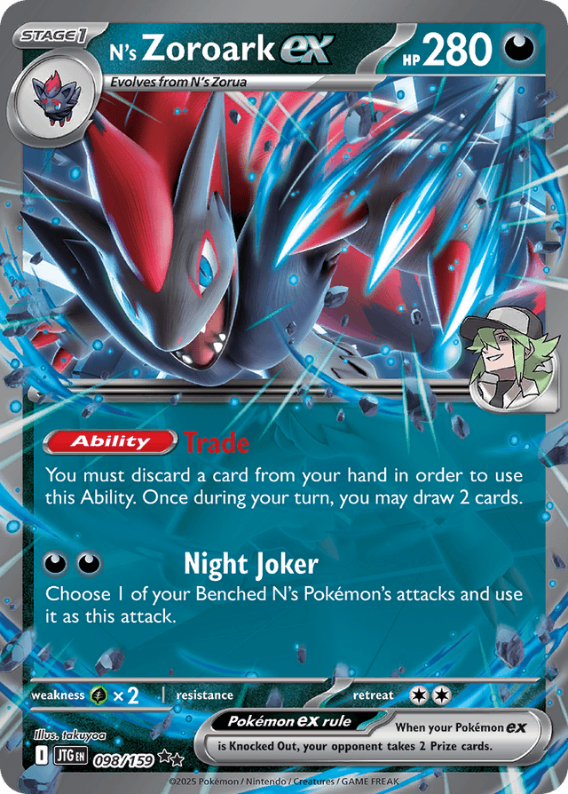N's Zoroark ex — Journey Together #98