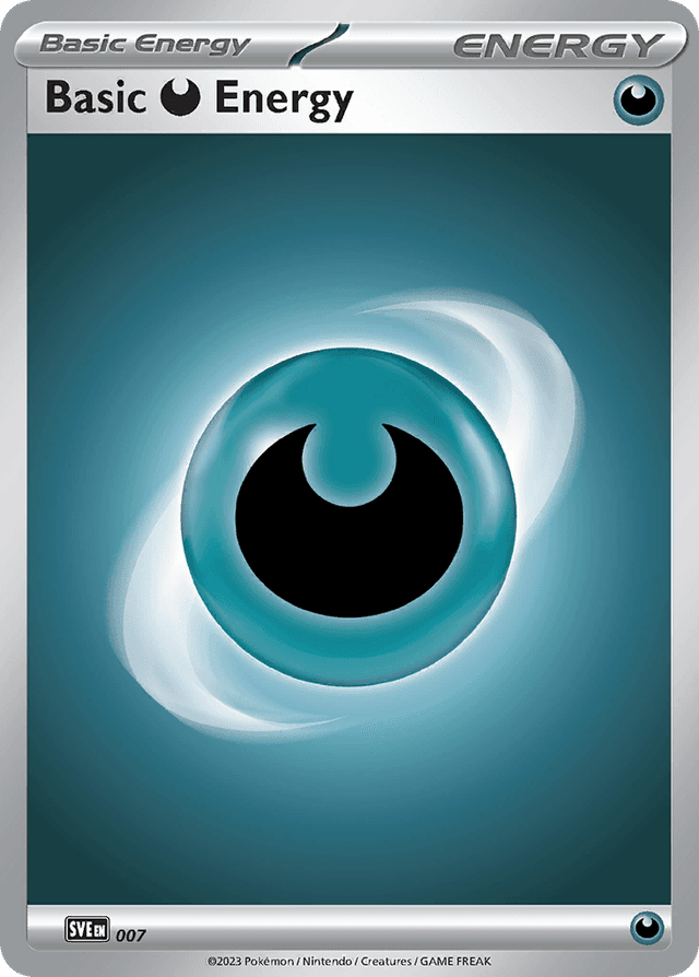 Basic Darkness Energy — Scarlet & Violet Energies #7