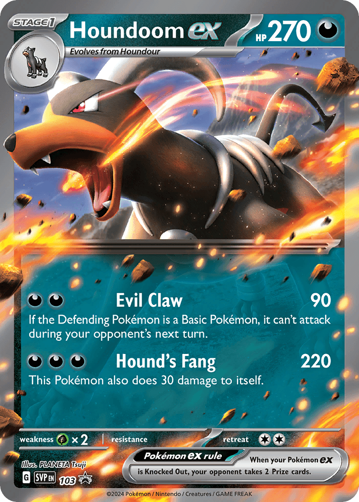 Houndoom ex — Scarlet & Violet Black Star Promos #103