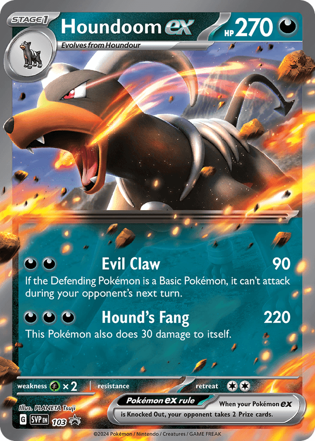 Houndoom ex — Scarlet & Violet Black Star Promos #103