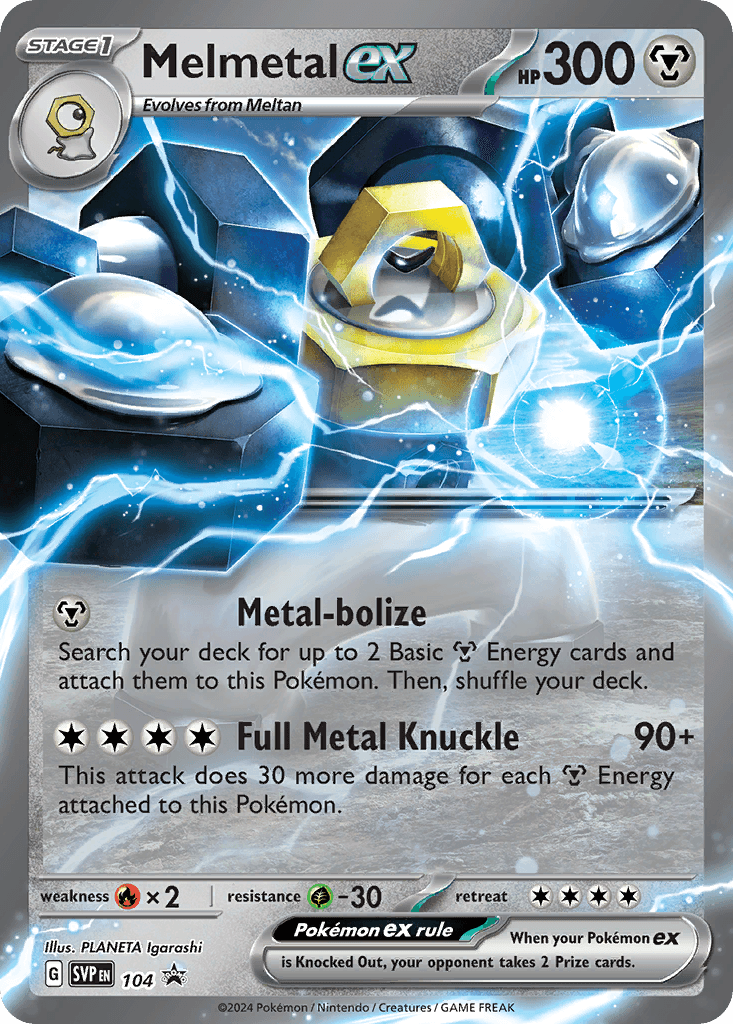 Melmetal ex — Scarlet & Violet Black Star Promos #104