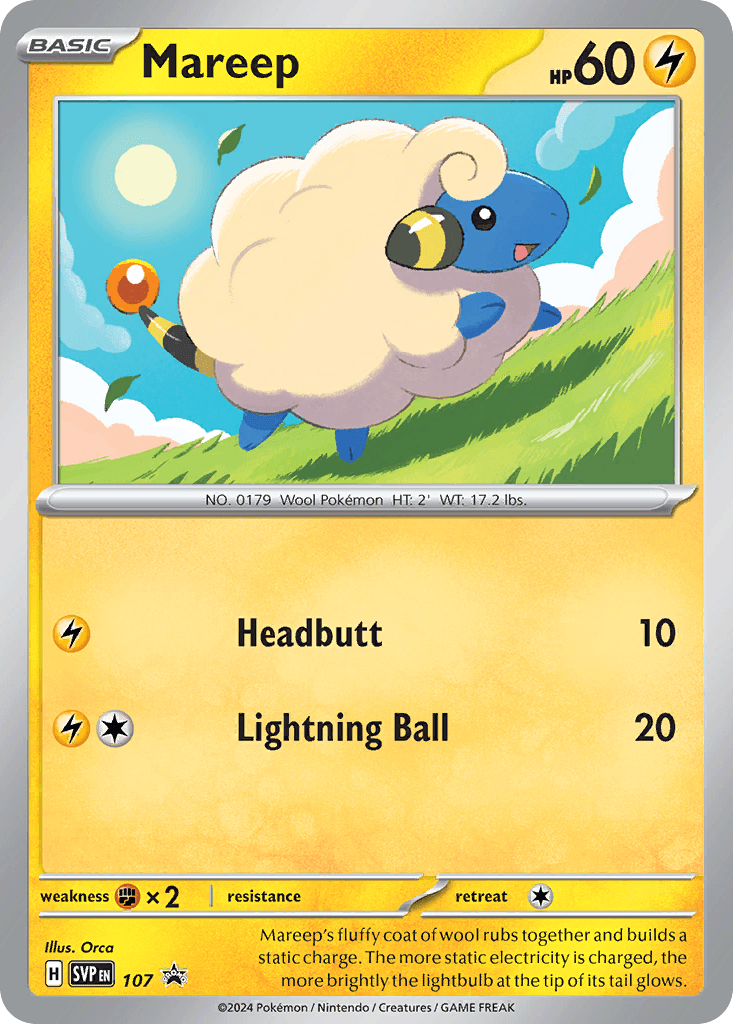 Mareep — Scarlet & Violet Black Star Promos #107
