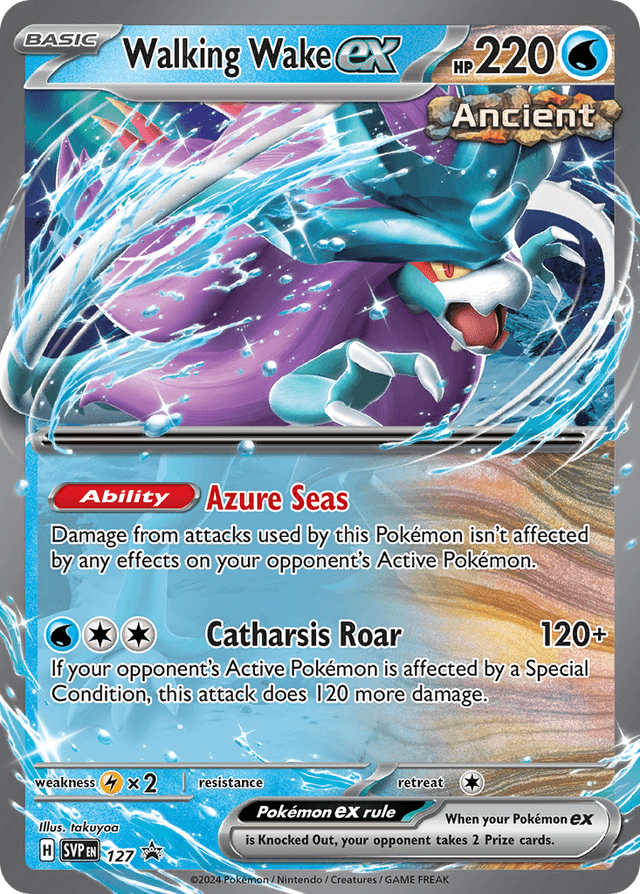 Walking Wake ex — Scarlet & Violet Black Star Promos #127