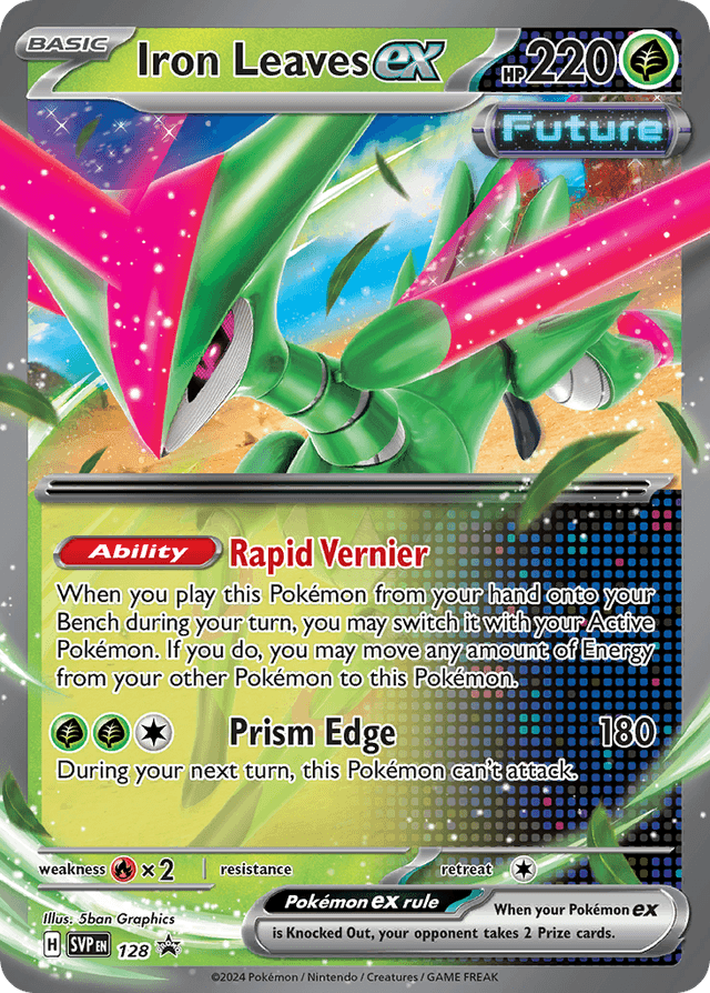 Iron Leaves ex — Scarlet & Violet Black Star Promos #128
