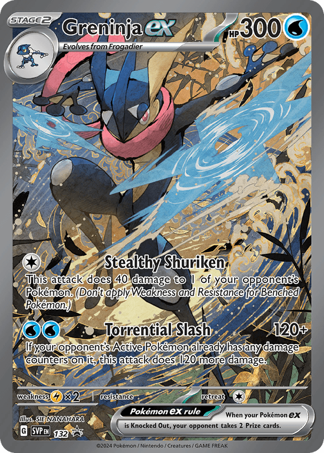 Greninja ex — Scarlet & Violet Black Star Promos #132