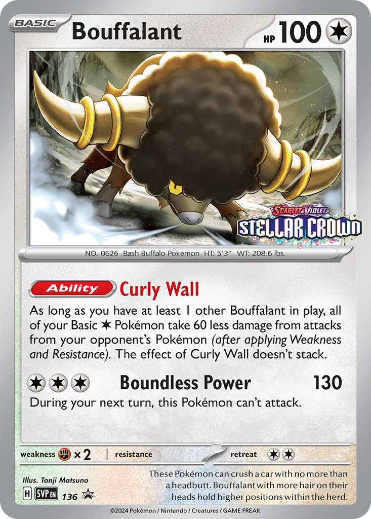Bouffalant — Scarlet & Violet Black Star Promos #136