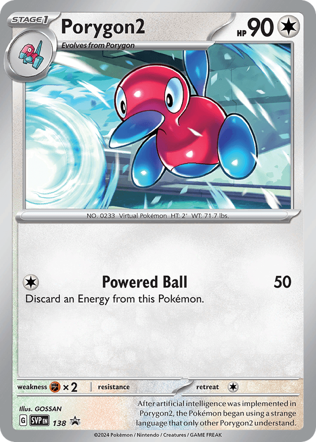 Porygon2 — Scarlet & Violet Black Star Promos #138