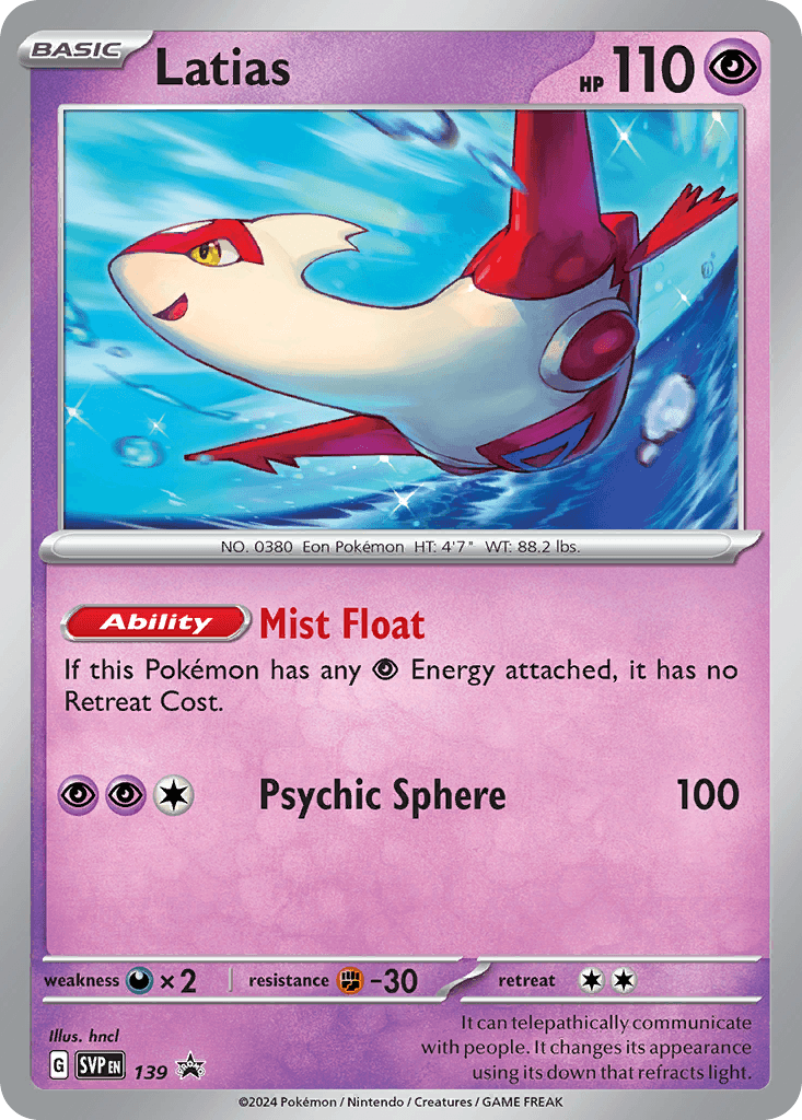 Latias — Scarlet & Violet Black Star Promos #139