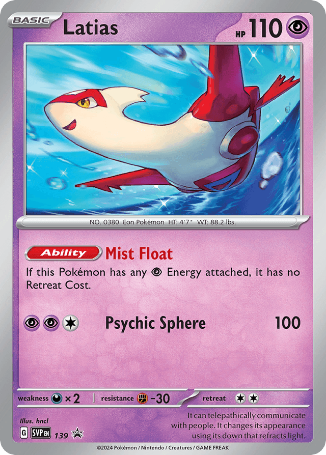 Latias — Scarlet & Violet Black Star Promos #139