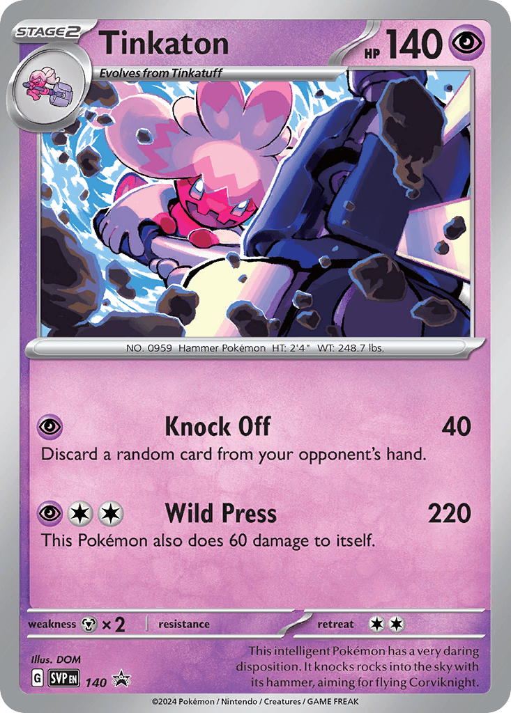 Tinkaton — Scarlet & Violet Black Star Promos #140