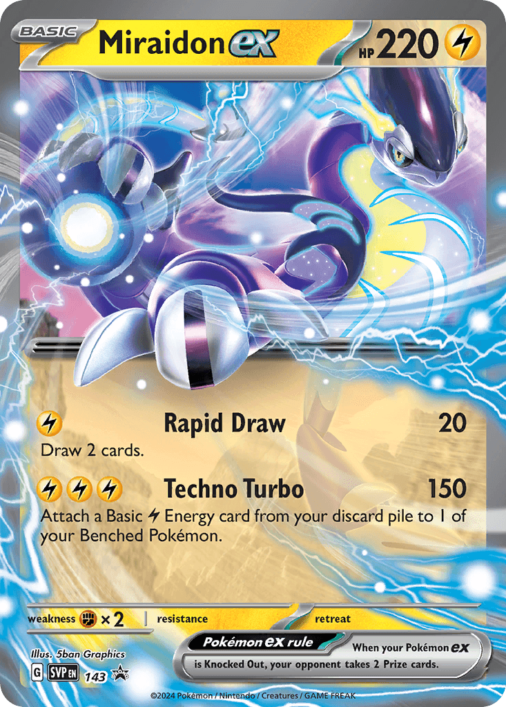 Miraidon ex — Scarlet & Violet Black Star Promos #143