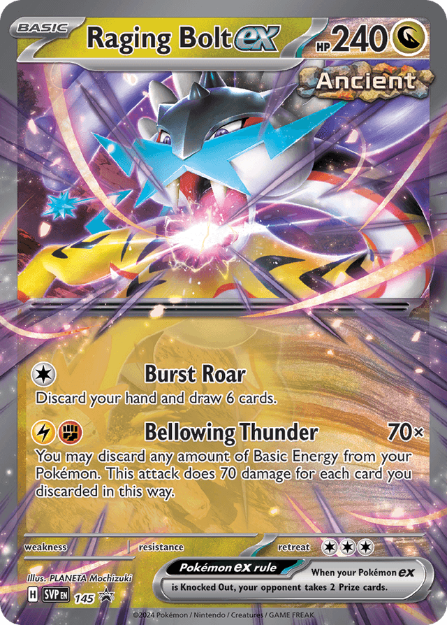Raging Bolt ex — Scarlet & Violet Black Star Promos #145
