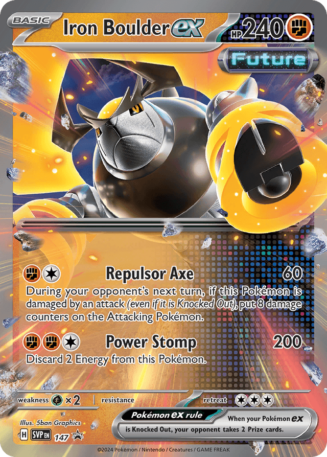 Iron Boulder ex — Scarlet & Violet Black Star Promos #147