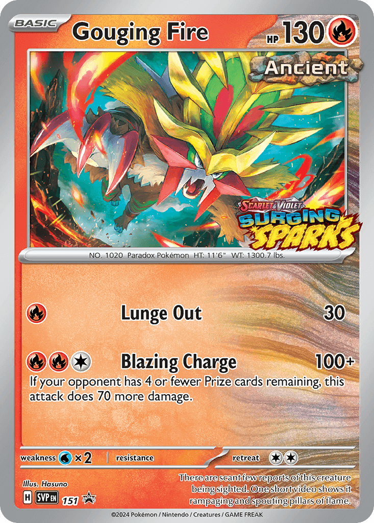 Gouging Fire — Scarlet & Violet Black Star Promos #151