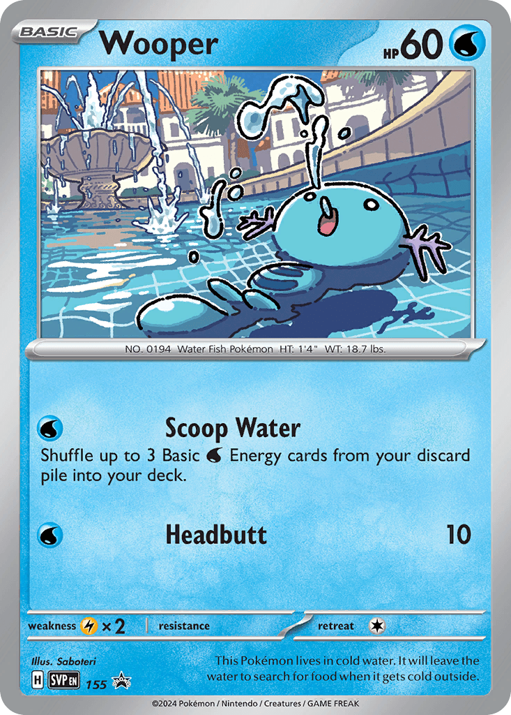Wooper — Scarlet & Violet Black Star Promos #155