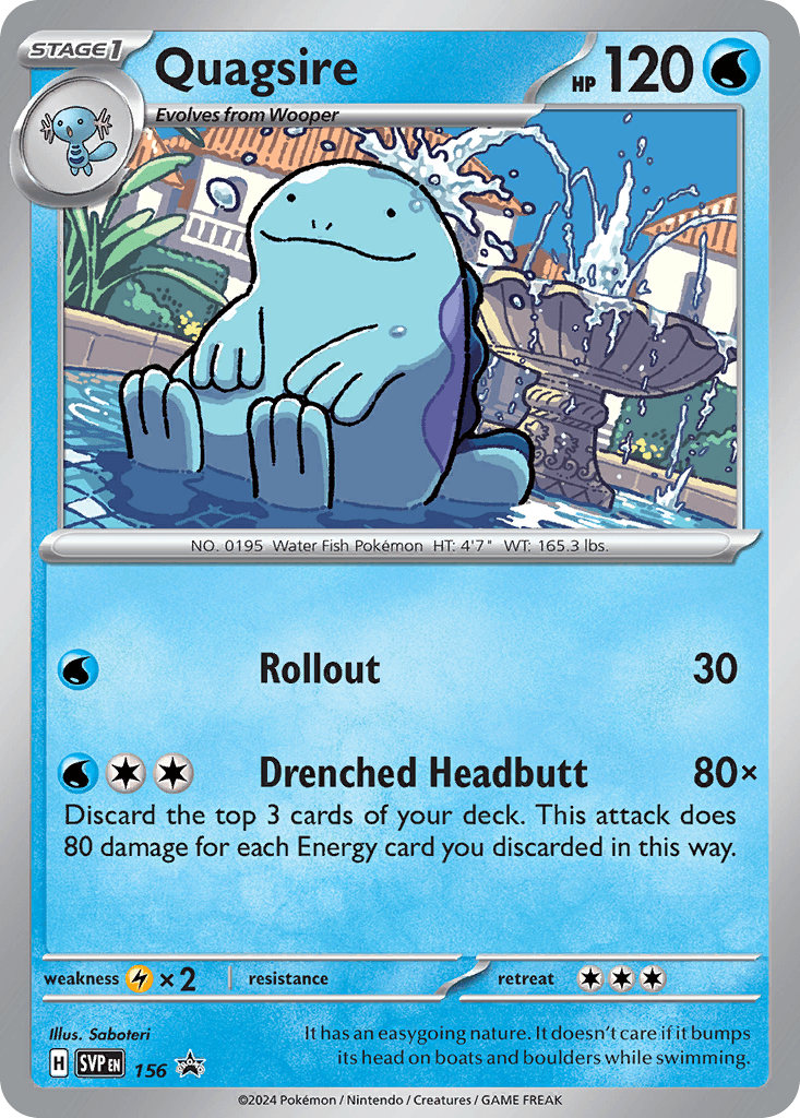 Quagsire — Scarlet & Violet Black Star Promos #156