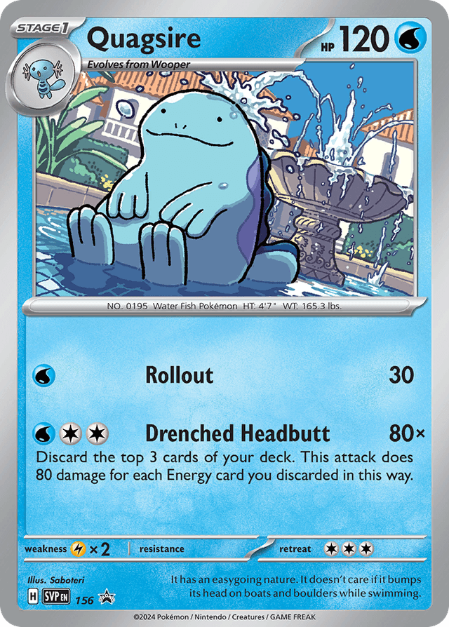 Quagsire — Scarlet & Violet Black Star Promos #156