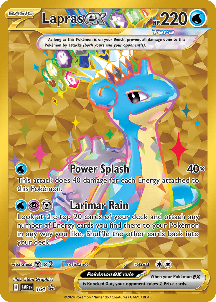 Lapras ex — Scarlet & Violet Black Star Promos #164